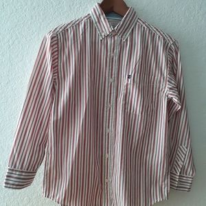 IZOD CASUAL SHIRT FOR BOYS. SZ.M. MULTICOLORED